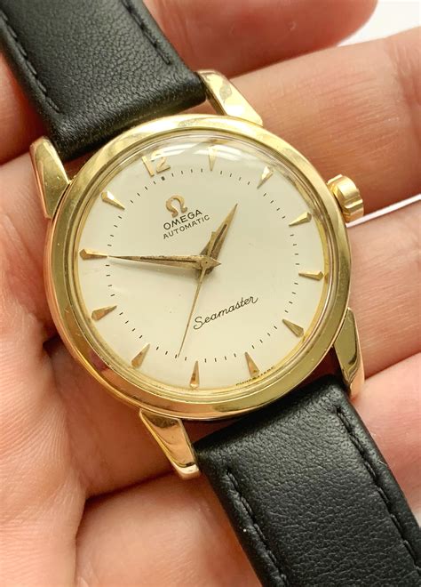 vintage omega gold watches|vintage gold omega watches prices.